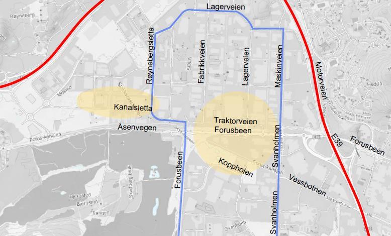 Rammer for trafikkvurderingen IKDP Forus Kommunene Stavanger, Sandnes og Sola har startet arbeidet med en interkommunal kommunedelplan for Forus (IKDP Forus).