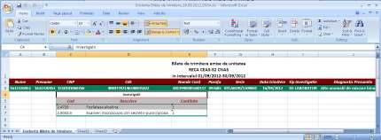 4.1.6.6 Export Excel lista bilete de trimitere Utilizatorul apasa butonul Export Excel pentru a exporta lista retetelor intr-un fisier Excel.