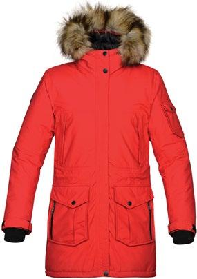 THERMAL OUTERWEAR ESSENSIELL BESKYTTELSE I EKSTREM KULDE SJ54: Sage heather SJ55: Rød EXPEDITION PARKAJAKKE M/HETTE SJ54 EPK-2 / SJ55 EPK-2W Fantastisk parkas med Stormtech H2XTREME teknologi.