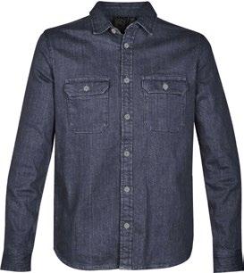 CASUAL SHIRTS IMPACT DENIMSKJORTE SS04 DW-1 Robust, enzym-vasket herreskjorte i bomullstwill.