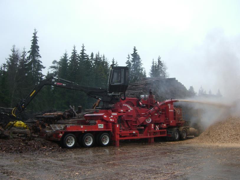 Terminals are important Most of the forest chips has been on