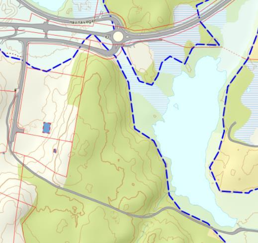 KONSEKVENSUTREDNING GISMARVIK 15 Delområde 5. Vadvatnet Ikke spesielt befart 4.2 Geologi og kvartærgeologi Planområdet ligger i hovedsak over marine grense (Figur 12Error! Reference source not ound.