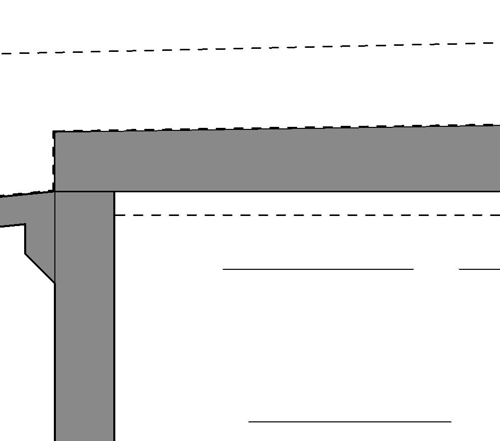 35 Påkobling vannkanal K4 + 15.8 Overgangsplate Konsoll for overgangsplate 5 35 35 5 1.5% uk betongplate +18. ok bunn kanal +15.