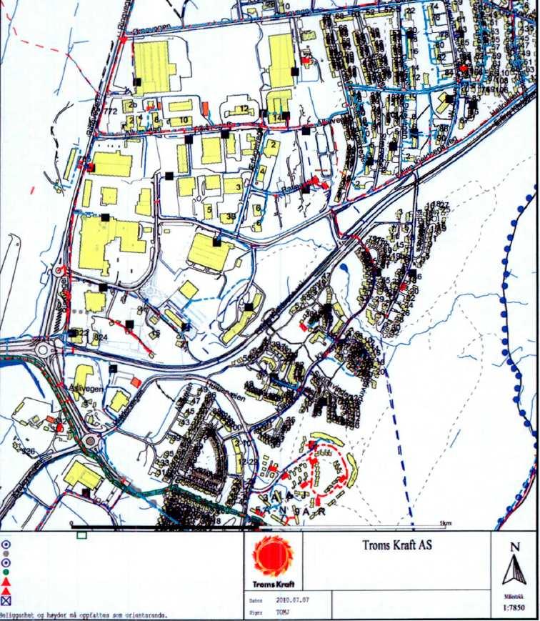 Side 4 av 6 Det er tatt inn bestemmelse til planen om at nye utbyggingsprosjekter må avklare behov for nettutbygging og utforming av eventuelt nettløsning med nettselskapet i detaljreguleringsplan.