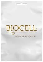 21 99 Odai BIOCELL Drėkinamosios veido kaukės Biocell sudėtyje esanti hialurono rūgštis efektyviai atkuria odos drėgmės pusiausvyrą, maitina ją, sutraukia poras, išlaiko odą elastingą bei skaisčią.