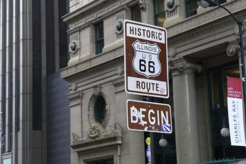 direkte trasé, og i 1938 fikk hele Route 66 fast dekke.