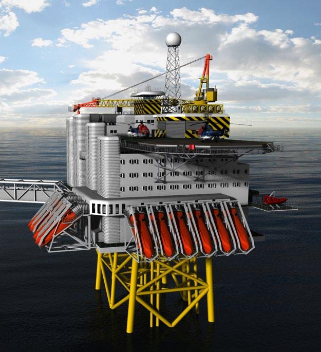 2010 til 2013 Ekofisk Lima ConocoPhillips, verdens største offshore hotel plattform 14,7 MM