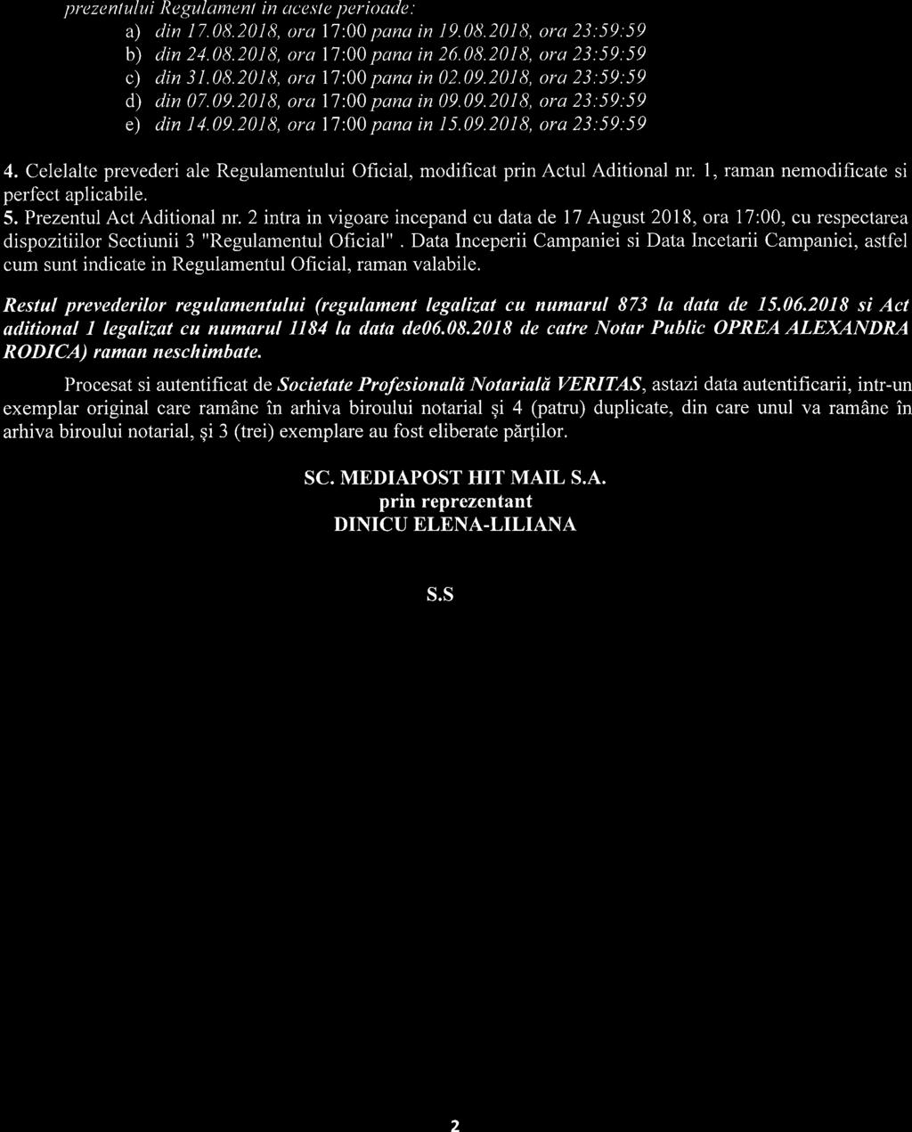 ntolir nule clcsco tct'ilcsul' capacelc Pc t,si Regular s'i Peps'i Max de 0,5 I uu valoarea de 2 (douu) puncle, cu concliliu s'a fie ins'cri,se confõrnt prezen ului RegulantenI in uces'ie perioade: