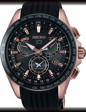 100 m. 25.950-4 SEIKO ASTRON GPS SOLAR. SSE055J1. GMT. 45 mm. Safir.