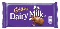 Cadbury Dairy Milk 110 g Magn í pk: 17 stk Vnr.