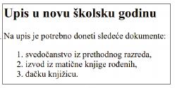 Elementi ul, ol, dl Postoji podrška za nabrajanje liste stavki Tri tipa listi: nenumerisane liste predstavljene elementom ul numerisane liste predstavljene elementom ol opisne liste predstavljene