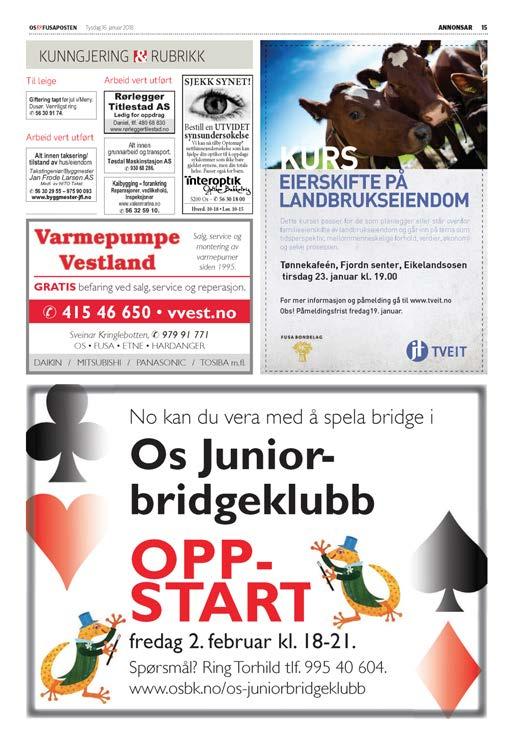 Bruk av driftsmidlar Frifond 2017-2018 Os Bridgeklubb fekk hausten 2017 tilsegn om 8436.- i driftsmidlar frå frifond.