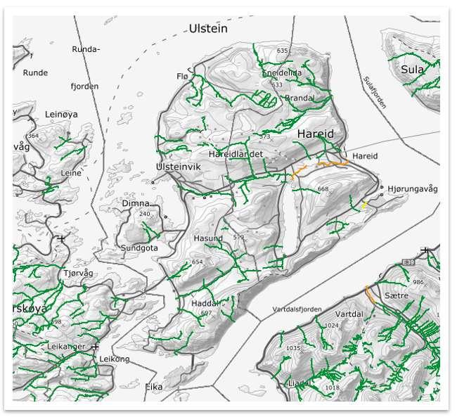 HOVUDPLAN AVLØP 2019-2029, UTKAST 16 4.1.2. Ferskvatn Mindre vatn og elvar kan vere sårbare i forhold til utslepp av næringssalt og organisk materiale.