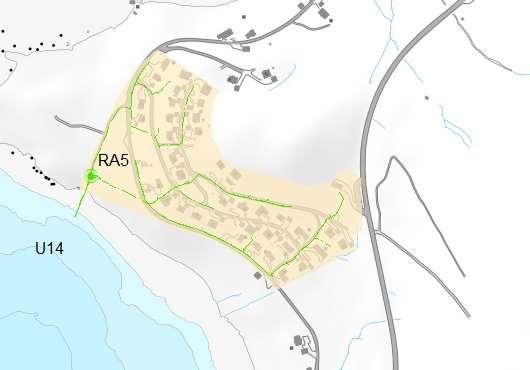 HOVUDPLAN AVLØP 2019-2029, UTKAST 49 6.7. Garshol Figur 18 Reinsedistrikt Garshol.