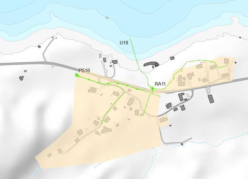 HOVUDPLAN AVLØP 2019-2029, UTKAST 54 6.12. Vågevika Figur 23 Reinsedistrikt Vågevika.