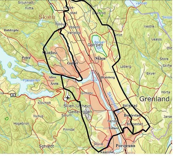 Sonekart boliger/våningshus i