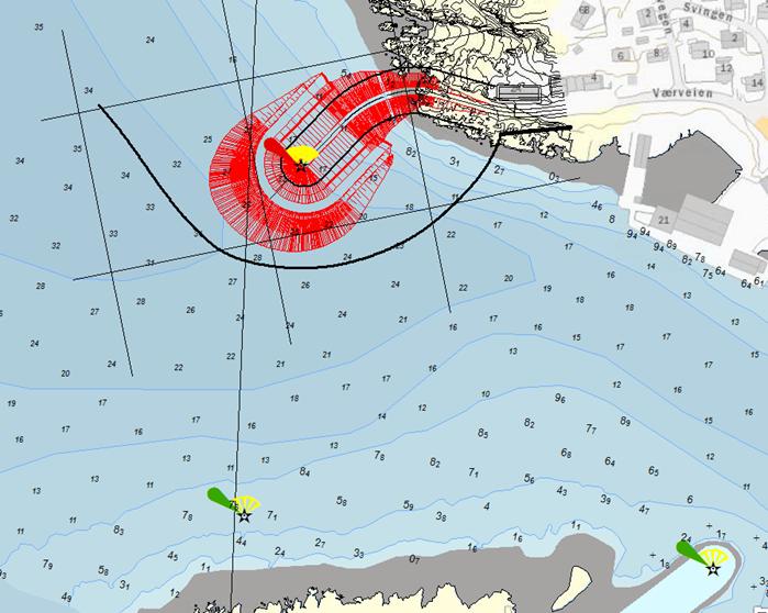 Vedlegg 4: Dialog med Hurtigruten/sikker seilas angående ny avkortet molo, 31.07.14. Hei igjen! Takker for info. Vi satser på lunsjmøte kl 1230 i Honningsvåg. Jeg går om bord i morgen tidlig.