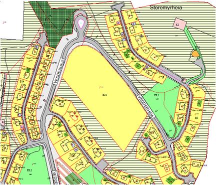 Bakgrunn for saken: Arkitektfellesskapet Jebsen-Vinje AS/ Asbjørnsen AS fremmer på vegne av Aamodt Hus AS detaljreguleringsplan for Vedderheia nord, felt B21.