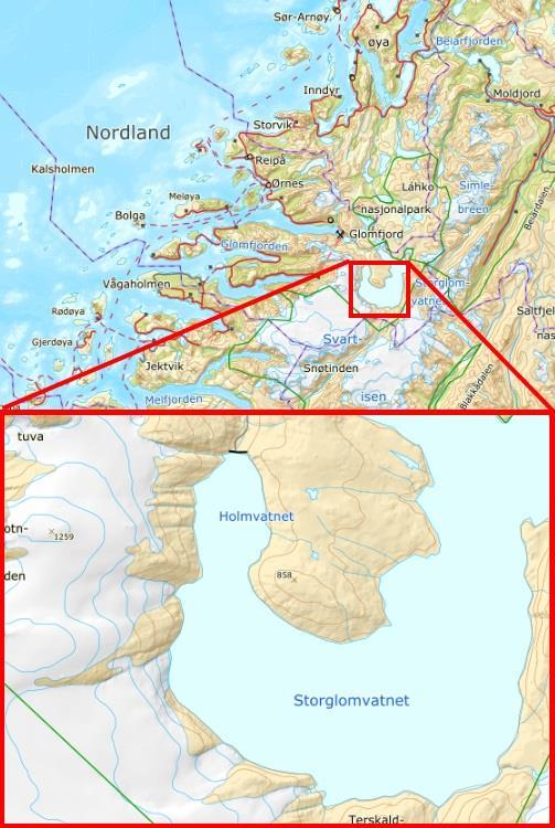 STØYUTREDNING 4 1. INNLEDNING Denne utredningen kartlegges støy fra maskinell som brukes ved uttak av is fra Svartisen ved fire ulike områder på planområdet.