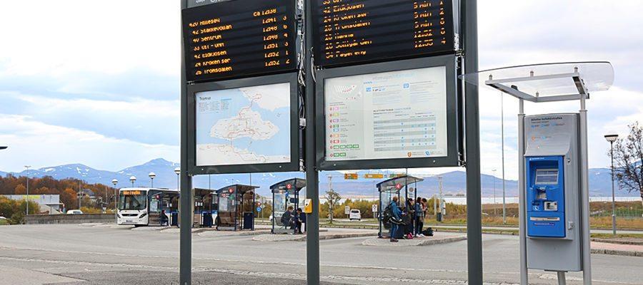 Sanntidssystem Troms fylkestrafikk har i løpet av 2017 ferdigstilt et større prosjekt for innføring av sanntidsinformasjon for buss.