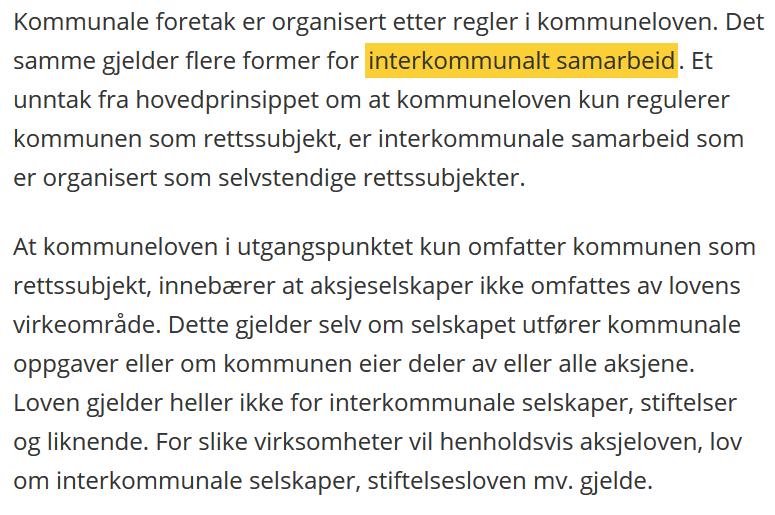 Forslag til ny kommunelov https://www.regjeringen.