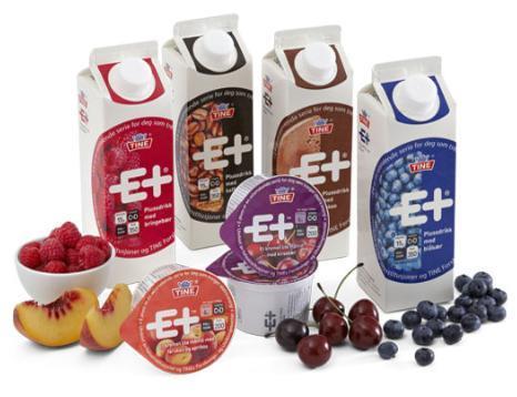 E+ produkter - TINE Plussdrikk kakao / blåbær