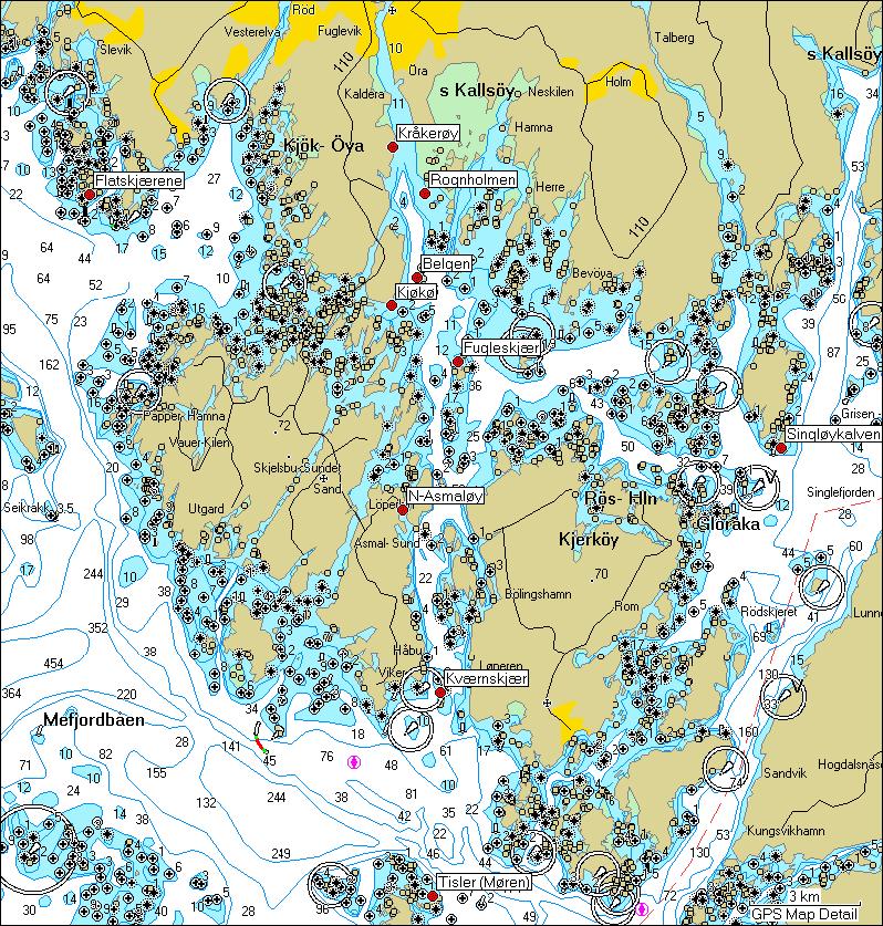 Figur 1. Stasjoner foreslått for innsamling av blæretang (kartgrunnlag: Bluechart). 2.