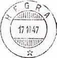 1954 HEGRA Innsendt?? Registrert brukt fra 8-8-1868 GV til 25-11-1885 GV Stempel nr. 3 Type: IIL Utsendt 28.01.1886 HEGRE Innsendt 23.02.