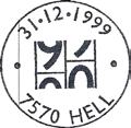 ? 7570 Registrert brukt fra 12.12.80 TS til 19.07.82 TS NORDIVALENS 4H-LEIR 25.7.1969 HELL Registrert brukt 26.7.1969 GV Stempel nr. S2 POST PÅ HELL I 100 ÅR 1.