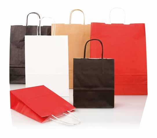 Bæreposer med tvinnet håndtak En spesialdesignet bærepose gir en god merkevarebygging av bedriften din og produktene dine.
