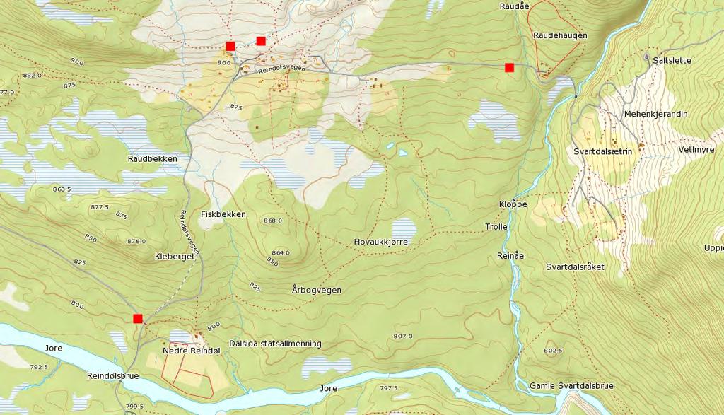 enkelte år utfordringer med sau som går igjen langt ut over høsten. Plasseringen må være nærme vei, og beitelaget ønsker at sankefellene plasseres sånn at kan kontrolleres fra utsiktsplassen i Baklie.