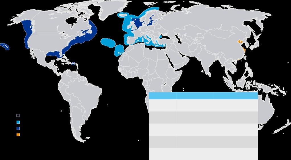 Område S vovelgrense S crubber Global 0,5 % (2020) Ja 0,5 % Global grense (MARPOL, 2 0 20) 0,5 % EU-grense (EU svoveldirektiv, 2020) 0,1 % E mission Control Area (SECA)-grense (MARPOL ) 0,5 % Lokal