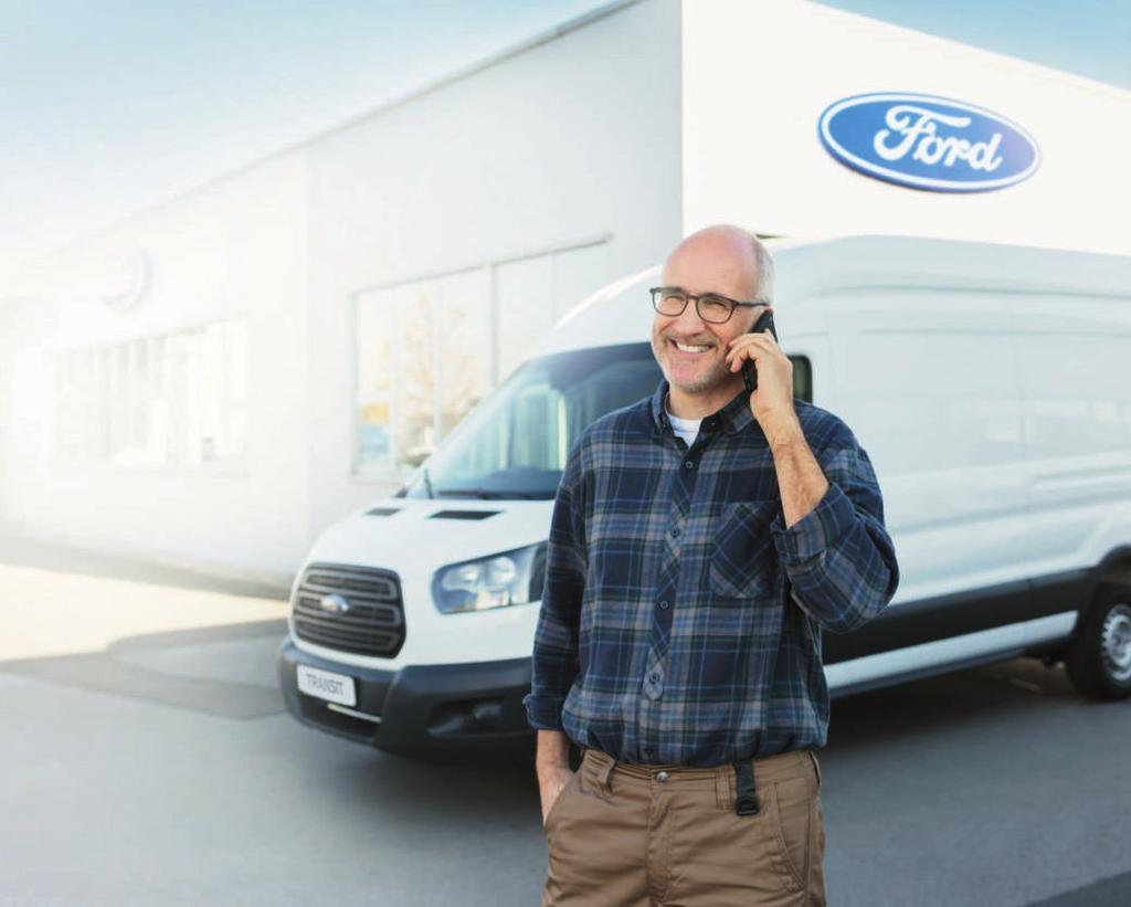 Det er vår business at bilene dine er på veien. Ford Transit24 Når bilen er nøkkelen for å holde butikken i gang, er det viktig at hjulene ruller.