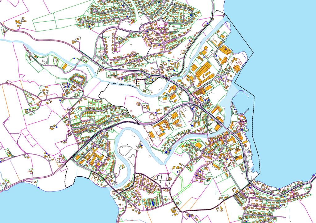 7. Planområdet Planområdet omfatter Kyrksæterøra sentrum fra Hemnfjorden i NØ til Støa i SV, og fra Vollan i SØ til Haugafossen i NV.