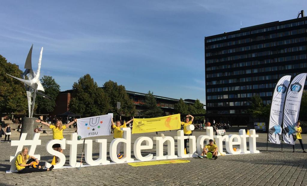 Den 23. september 2016 arrangerte vi Studentidrettsfestivalen i samarbeid med mange av studentidrettslagene i byen. Festivalen var en markering av Den internasjonale studentidrettsdagen 20.