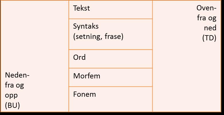 Training School literacy Literacy stage Period Assessments Top down Bottom up Sessions training 1. RI-5 (Risk Index) Pre-study 2. TRAS 1. WPPSI 2. Phonological awareness Pre-literacy 3.