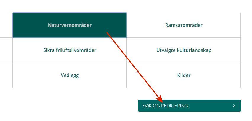 5. Søke etter data For å aktivere søkesiden for et datasett, velg først et datasett og trykk deretter på knappen merket "SØK OG REDIGERING".