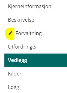 6.2 Redigere egenskapene til et område Egenskapene til et område kan redigeres i forskjellige avsnitt.