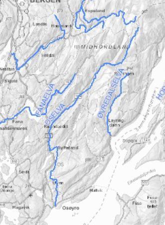 FAKTA OSELVA Fylke: Hordaland Kommune: Bergen, Os Vernetidspkt: 1973 (Vp I) Vassdragsnr: 055.