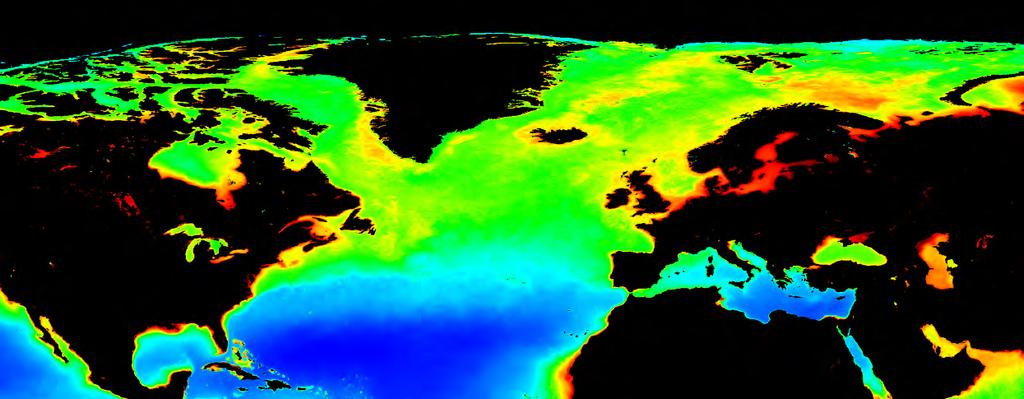 Klimaverknader i våre eigne havområde Det nordaustlege Atlanterhavet, som omfattar våre eigne havområde, tilhøyrer gruppa av marine økosystem på høge breiddegradar som har stor sesongmessig variasjon