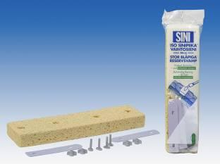 Materiale: Sinkbehandlet stålskaft. Cellulose svamp Pakn.: 6 stk.