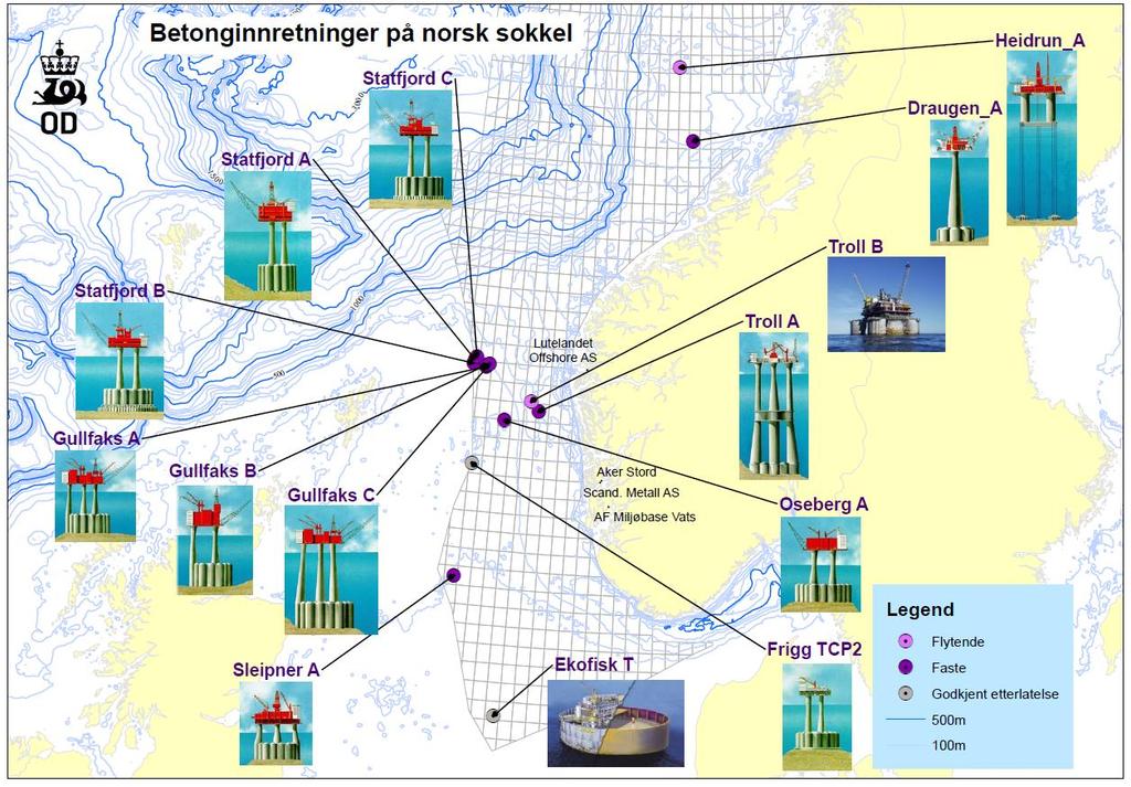 Utgangspunktet er at alle innretninger skal fjernes og tas til land Brønner