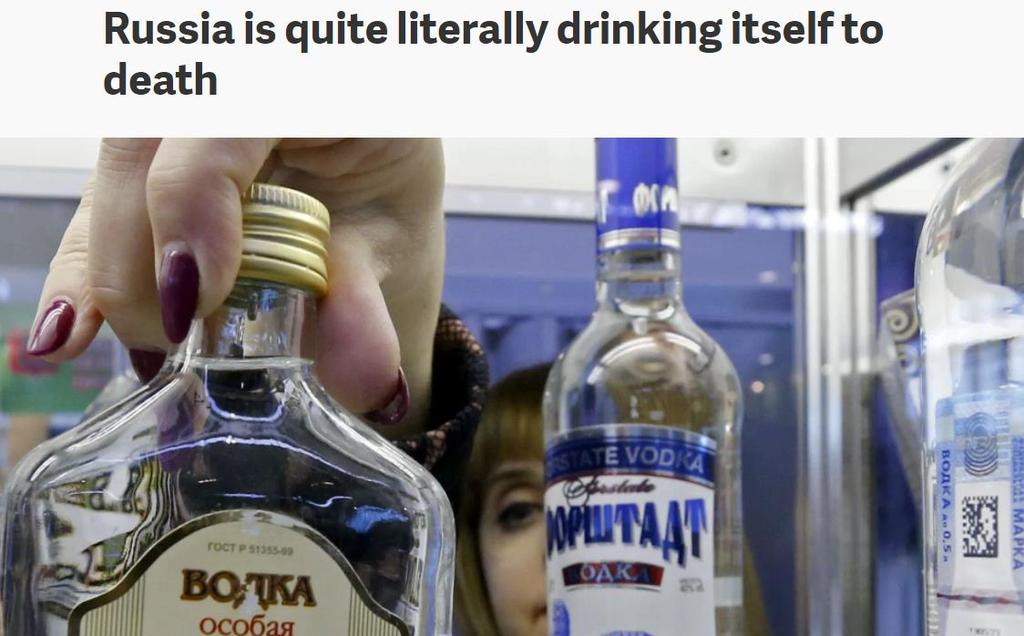 Undersøkelse - 30 % av dødsfall i Russland er alkoholrelaterte - 2% i