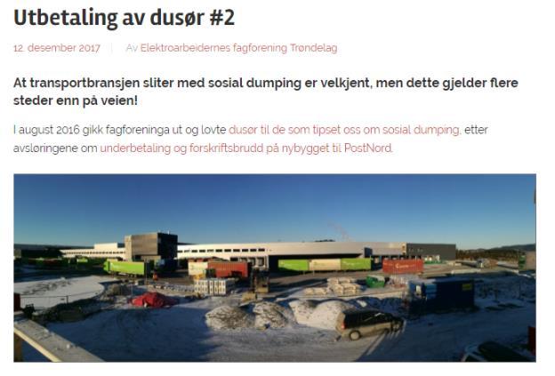 Utbetaling av dusør Les mer på www.fagforeninga.