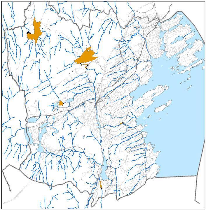 Dammer og damsikkerhet Dam Sandungen Dam Semsvann Høveldammen Sagdammen Dam Brendsrud Dam Øvre Åby