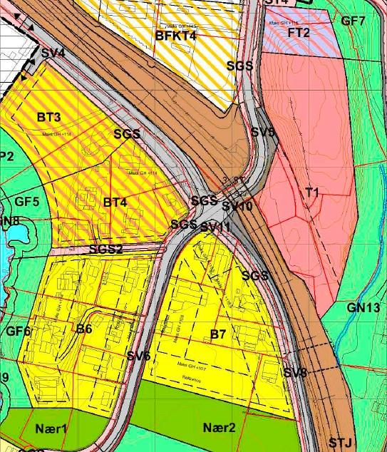3.2. Utbygging av andre felt i nærheten Områdereguleringen for Kolbotn sentrum legger opp til at flere boligfelt i nærheten av B7 kan bygges ut.