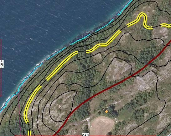 3.2.8 Høyde over havet (hoh.) Kriterium: Områder som ligger på platåer høyere enn 20 moh.