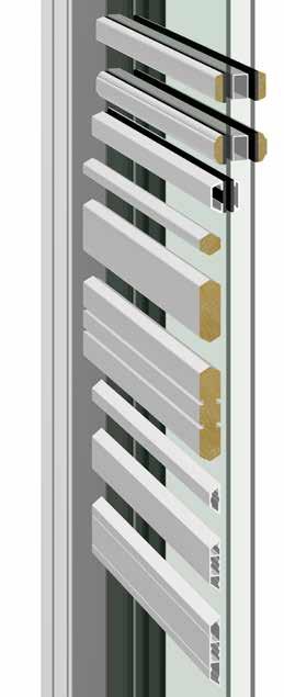 SPROSSER Uldal leverer gjennomgående og utenpåliggende sprosser til alle vindu- og dørtyper. Tilleggspriser på sprosser inkl. eks.