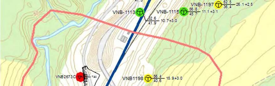 : 01B Vedlegg B, side: 11 A11 Sverstad (driftsvei) Den nordlige driftsveien går gjennom et