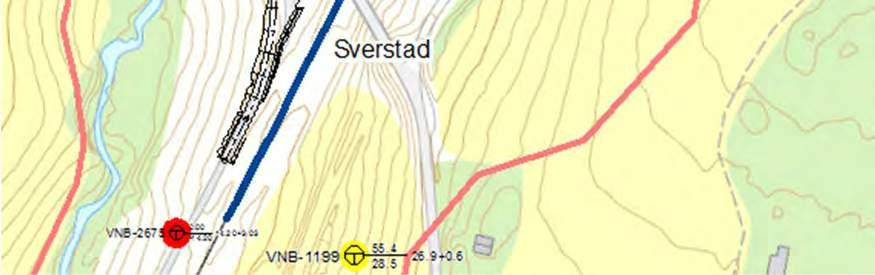 Den sørlige driftsveien går gjennom kvikkleiresone "Sverstad".